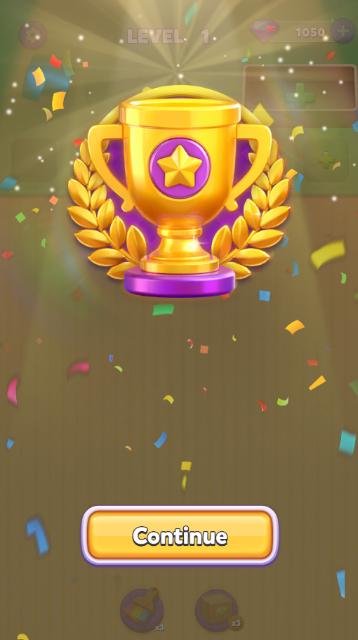 Fruit Pop Blast gameplay screenshot with bright fruit pieces and score effects